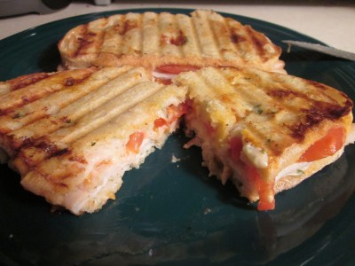 turkey-tomato panini